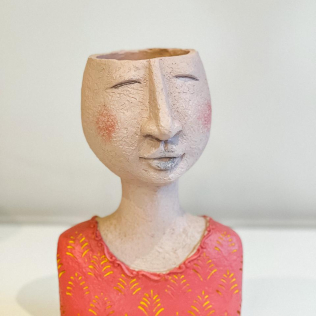 Vaso Busto Rosa 