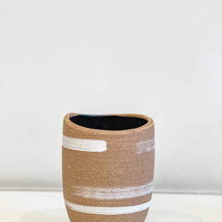 Vaso Cerâmica com Pintura M