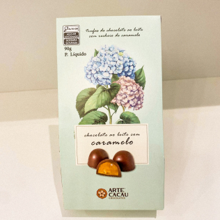 Trufas de Chocolate ao Leite com Recheio de Caramelo