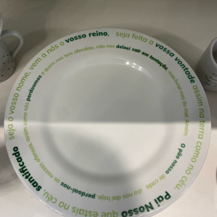 Prato Refeição Pai Nosso