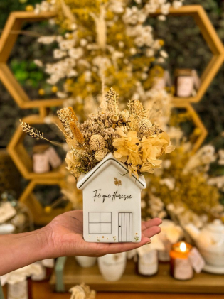 Casinha Porcelana Abelhinhas