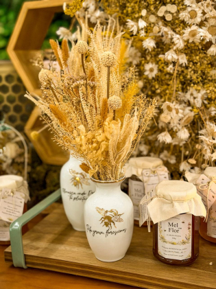 Vaso Porcelanda Abelhinhas P