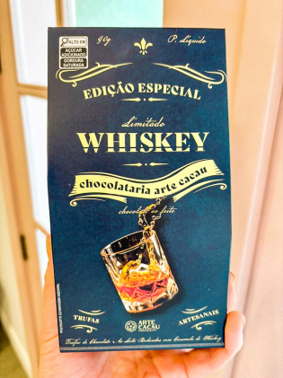 Trufas de chocolate ao leite com recheio Whiskey