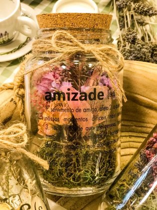 Pote Hermetico com arranjo - Amizade
