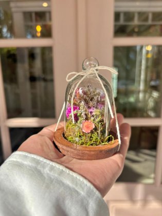 Mini cúpula floral