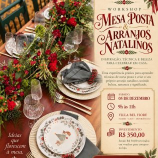 Workshop Mesa Posta & Arranjos Natalinos
