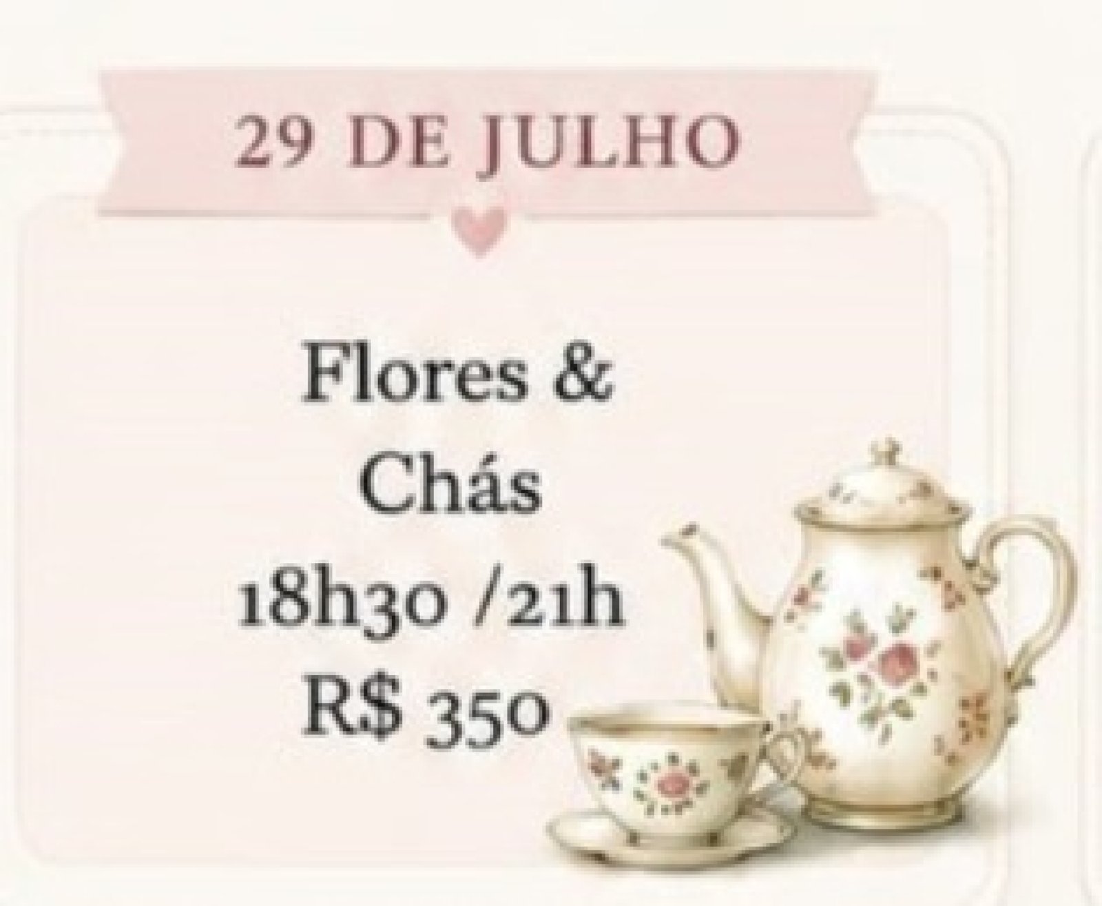 Workshop Flores e Chás